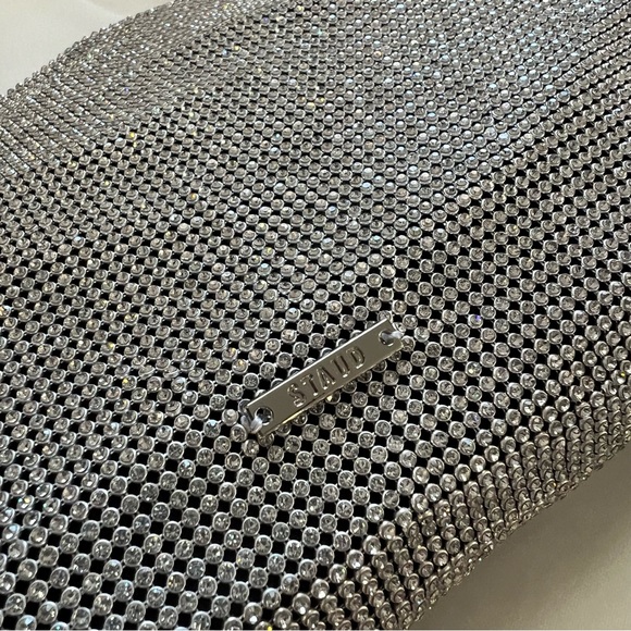 Last one! 🪩 STAUD Penny Crystal Mesh Shoulder Bag - Picture 13 of 16